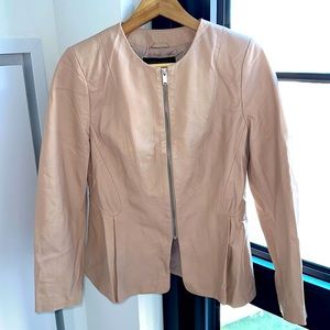 Zara real leather jacket